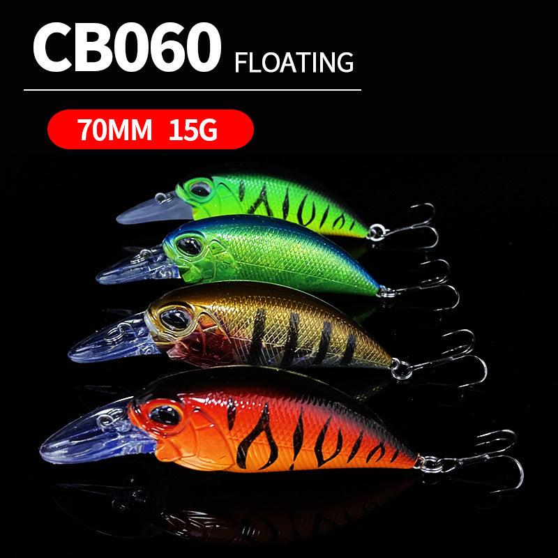 Crankbait, Japanese Style, Floating, Bass Fishing, 70mm/15g, #HB52060A