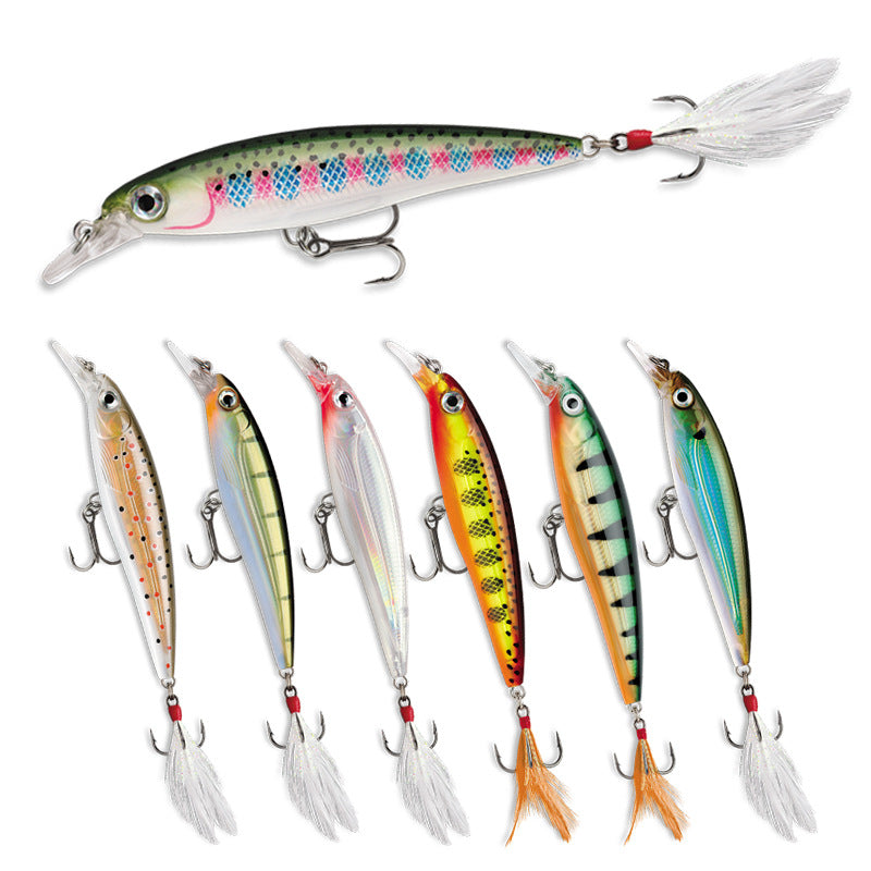 Twitching Minnow Lure JerkBait, Supending (95mm / 13g),#HB59217A