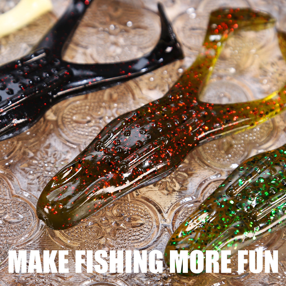 Ribbit Frog 3.7-Inch Frog Lure, Float, Durable Bite-Resistant Material, #SB50299F