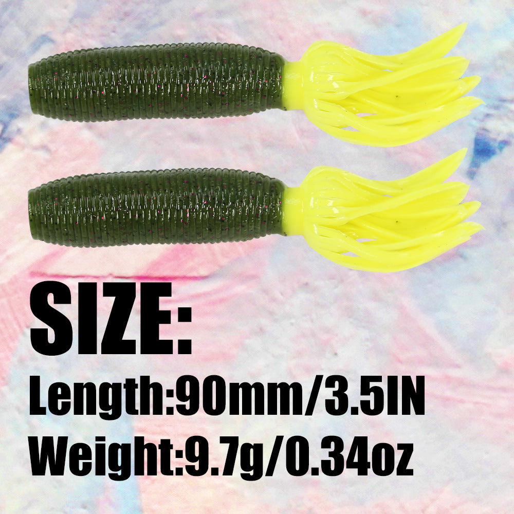 Fat Lka Soft Tube Lure 3.5-inch, Salted&Scented, #SB50296A