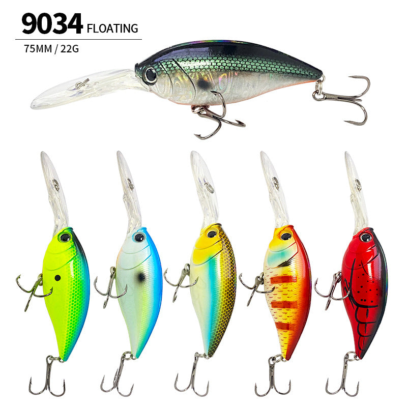 Steady Dive Crankbait, 2.5-3.5m, 75mm/22g, #HB59034A