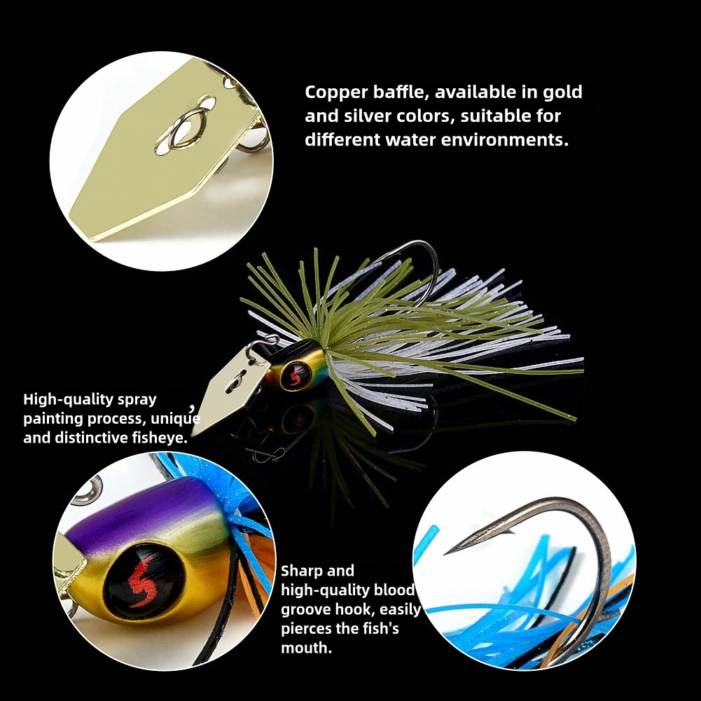 Finesse Chatterbait, Japanese-Style, Hand-crafted, 8.6g, #SC50312A