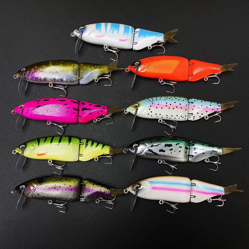 Multi-Jointed Glide Bait, Detachable Lip and Tail, 160mm/59g, #SW59134A