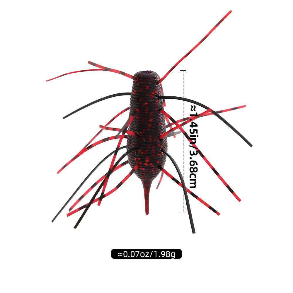 Rubber Thread Urchin Soft Bait, Japanese-Style Lure, 1.6~2.4-inch, #SB52949B