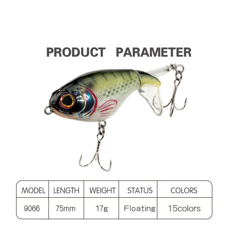 Topwater Whopper Popper, High-Performance, 75mm/17g, #HB59066A