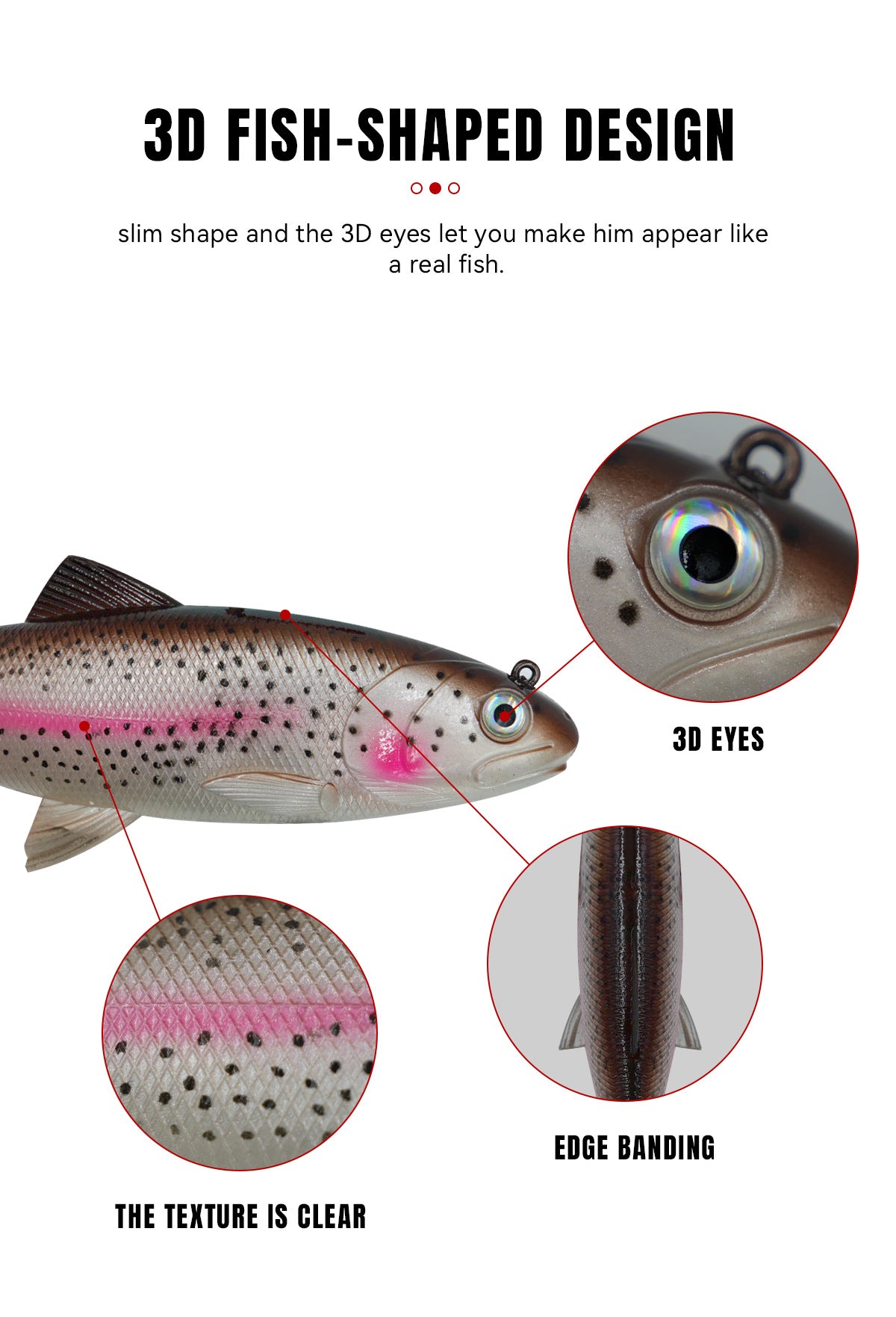 Swimbait, Big Bait, Slow Sinking, Trout, 18cm/125g, #SW5020JA