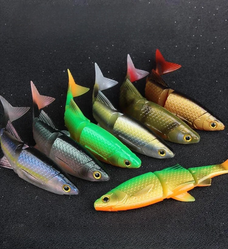 Soft Glide Bait, Swimbaits, Multi-Jointed, 8cm/9.6cm/13cm, #SW50280C