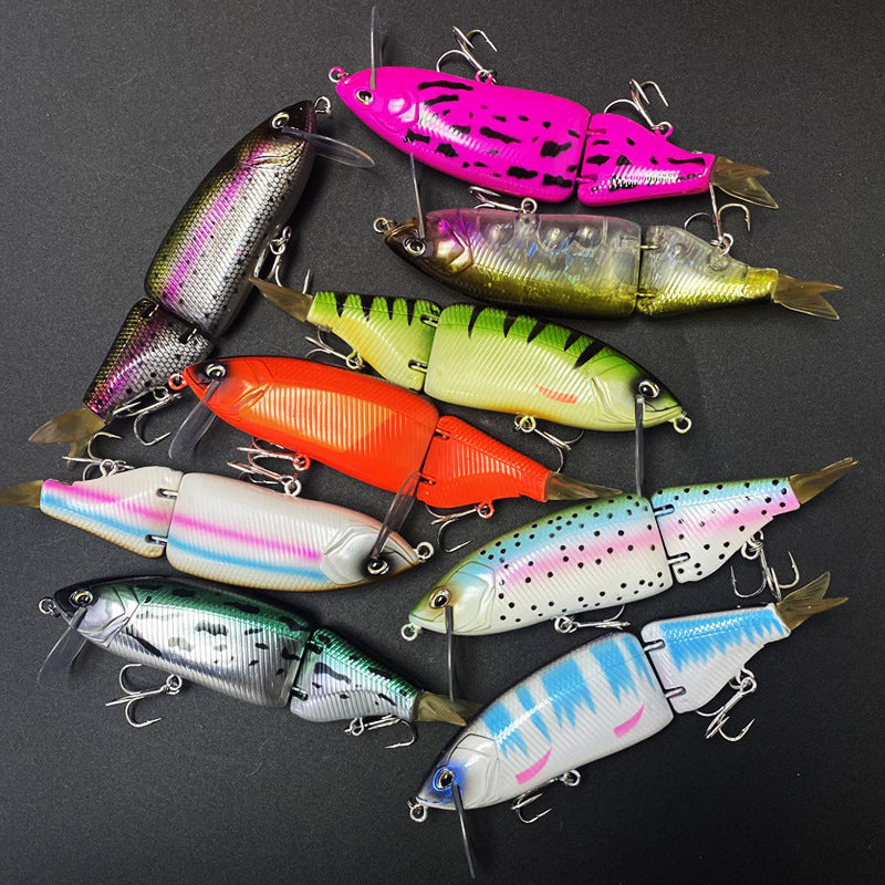 Multi-Jointed Glide Bait, Detachable Lip and Tail, 160mm/59g, #SW59134A
