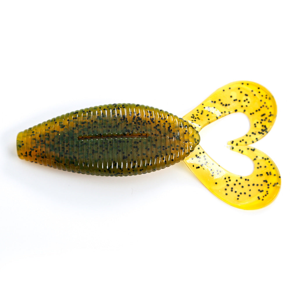 Wide Twin Tail Soft Plastic Lure, High-Density, Salted, 4-inch, 1/2oz #SB50288A