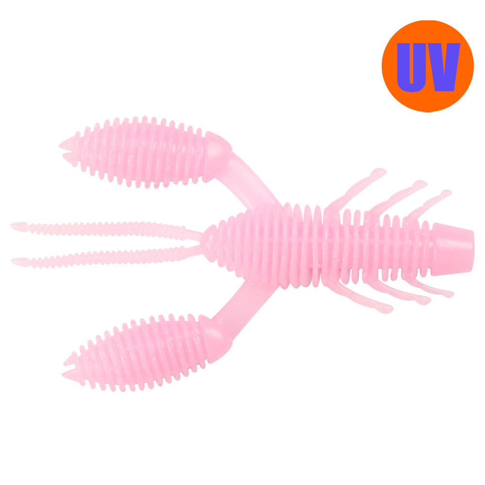 Ribbed Crayfish Soft Bait, UV & High Density, 2.75-inch, #SB50219A