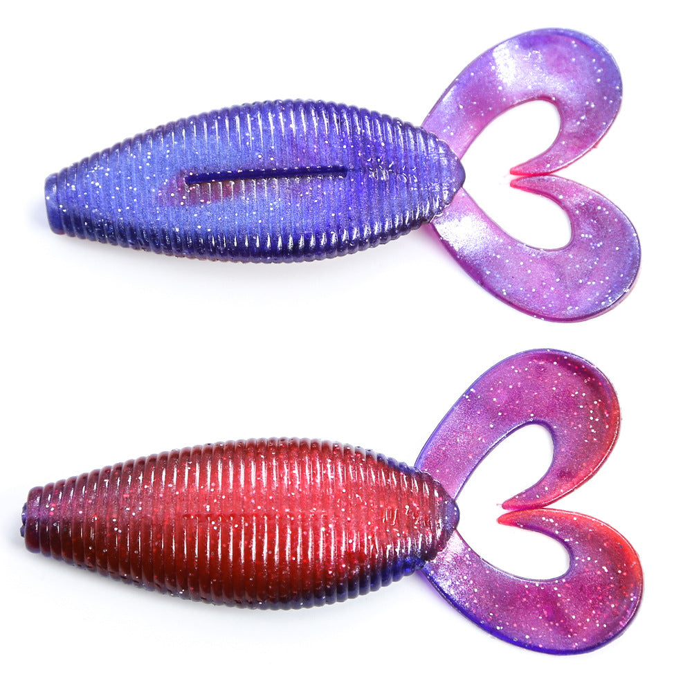 Wide Twin Tail Soft Plastic Lure, High-Density, Salted, 4-inch, 1/2oz #SB50288A