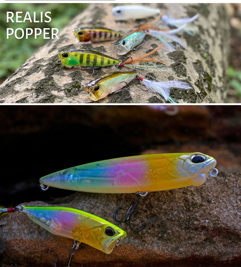 Topwater Popper, High-Performance Lure, 64mm/9g, #HB59116A