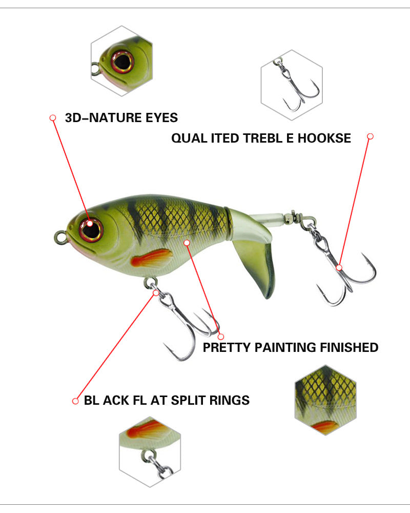 Topwater Whopper Popper, High-Performance, 75mm/17g, #HB59066A