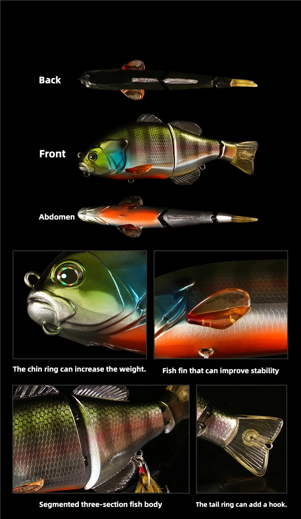 Multi-Jointed Swimbait - Floating (70g, 160mm), #SW50212A
