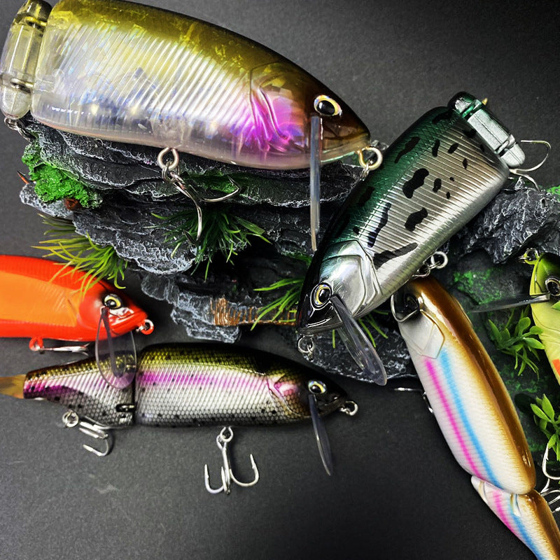 Multi-Jointed Glide Bait, Detachable Lip and Tail, 160mm/59g, #SW59134A