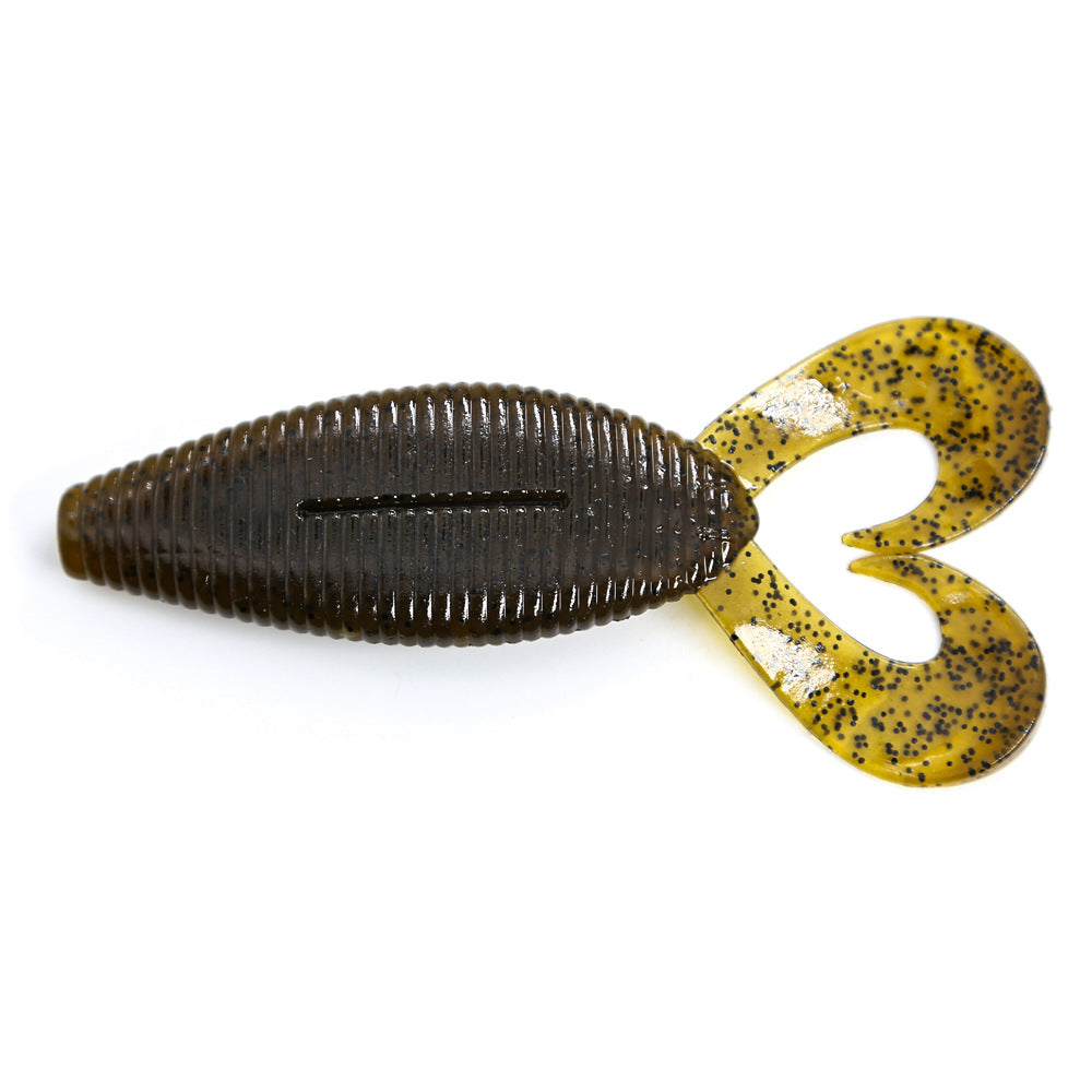 Wide Twin Tail Soft Plastic Lure, High-Density, Salted, 4-inch, 1/2oz #SB50288A