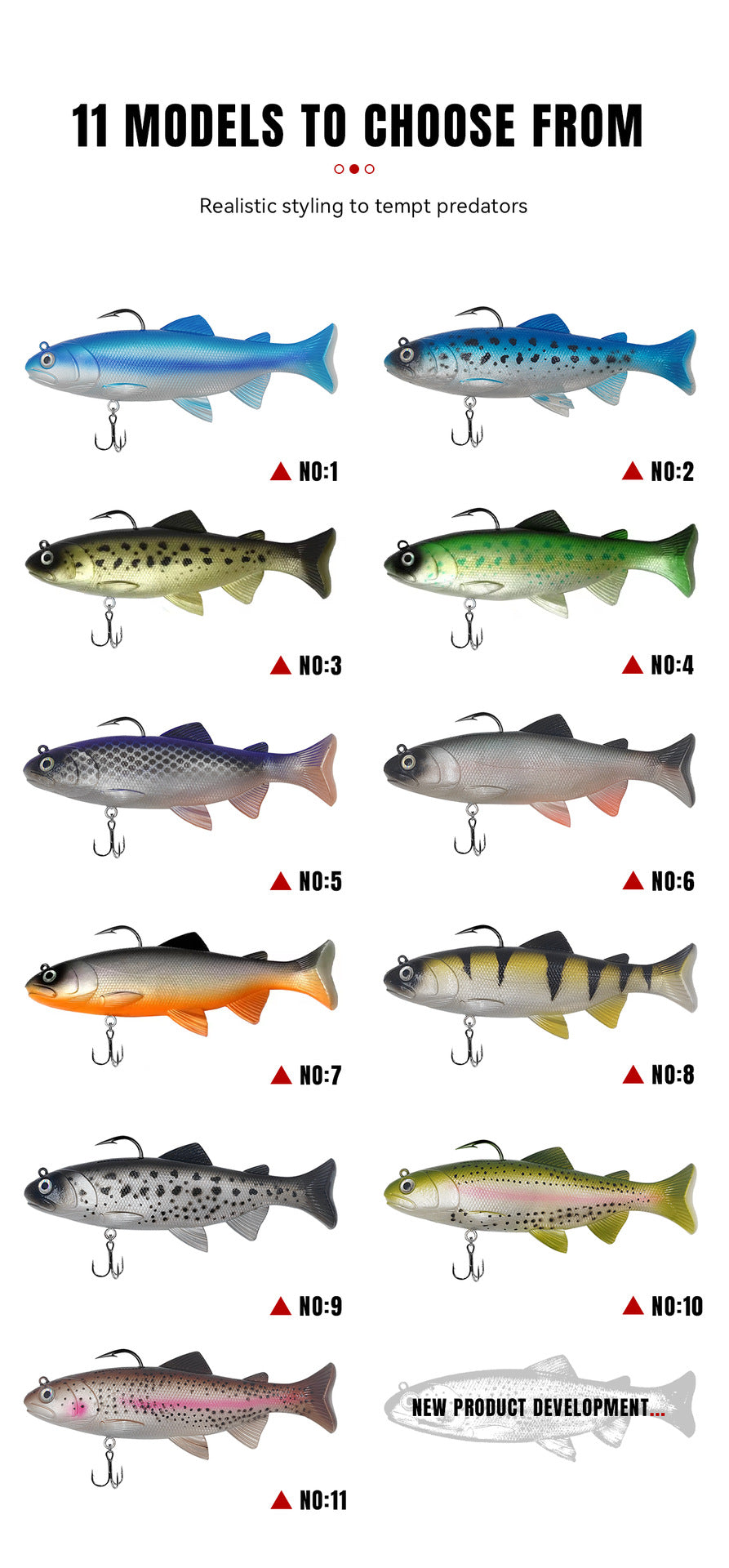 Swimbait, Big Bait, Slow Sinking, Trout, 18cm/125g, #SW5020JA