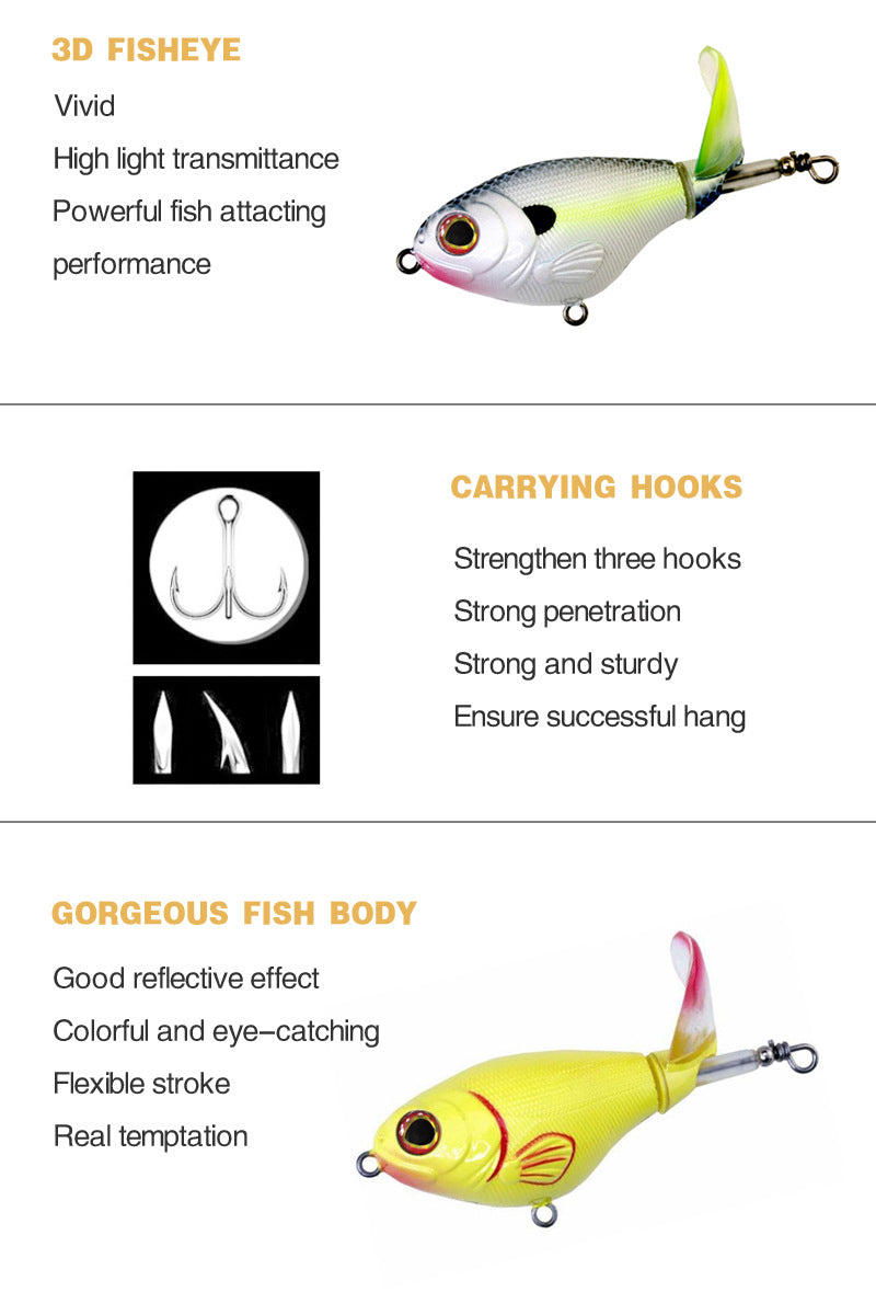 Topwater Whopper Popper, High-Performance, 75mm/17g, #HB59066A