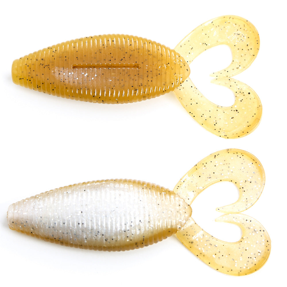 Wide Twin Tail Soft Plastic Lure, High-Density, Salted, 4-inch, 1/2oz #SB50288A