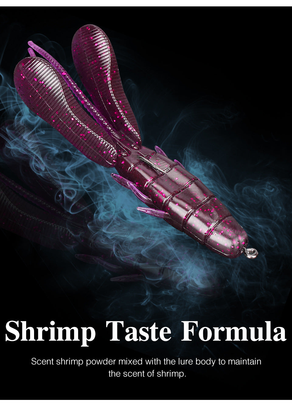 CRAYFISH Soft Bait Japanese Style, 3.5-inch, Scented&Salted, #SB50131A