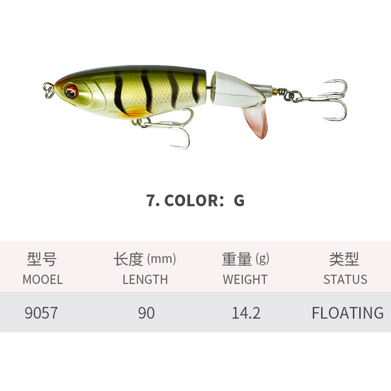 Topwater, Whopper Plopper Lure, 90mm/14.2g, #HB99057A