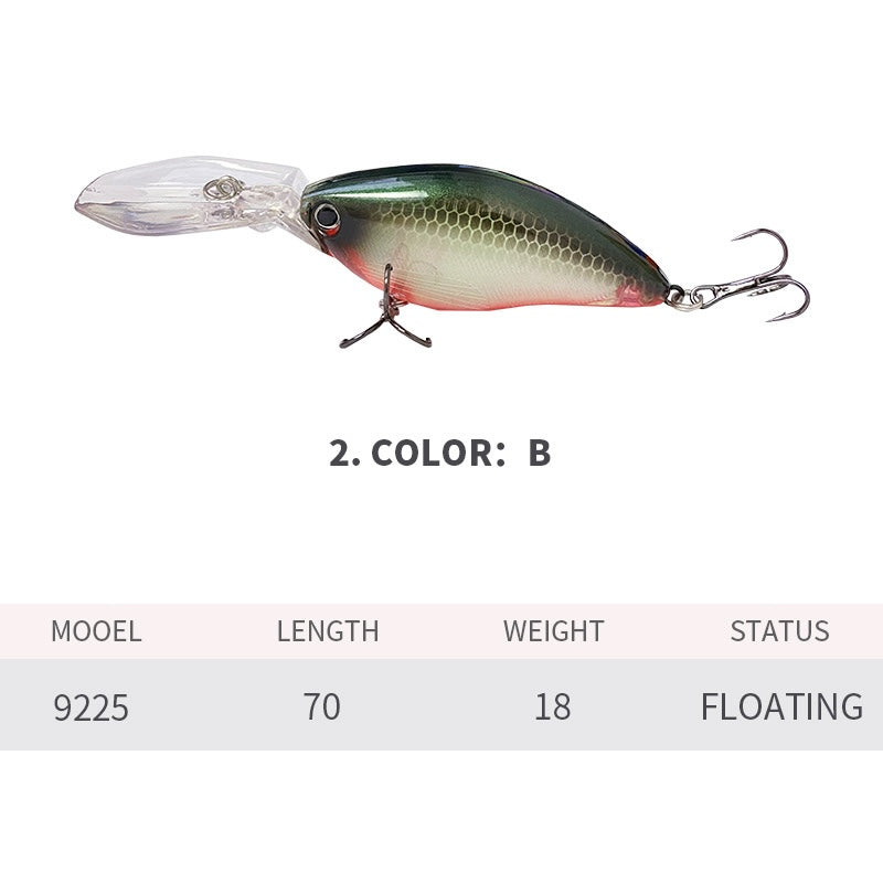 Deep Diving Crankbait, Shad-Shaped, 3-3.5m, #HB59225A