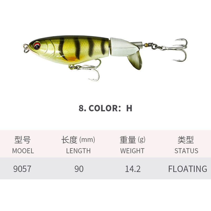 Topwater, Whopper Plopper Lure, 90mm/14.2g, #HB99057A