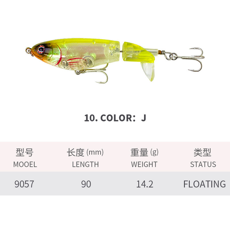 Topwater, Whopper Plopper Lure, 90mm/14.2g, #HB99057A