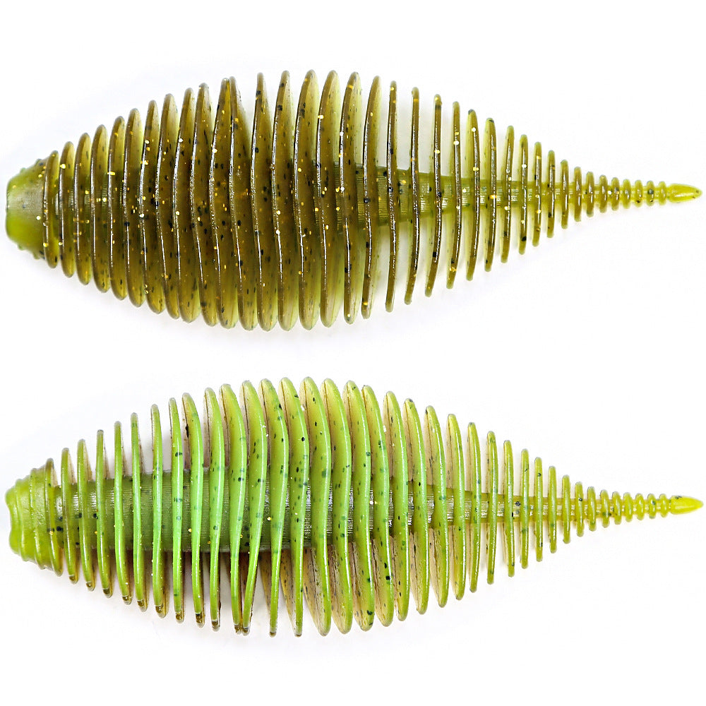 Full-Body Rib Worm Lure, Salted, 4-inch / 3-inch, #SB50218B