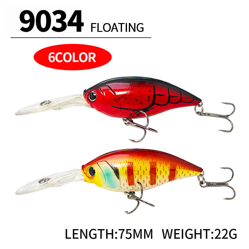 Steady Dive Crankbait, 2.5-3.5m, 75mm/22g, #HB59034A
