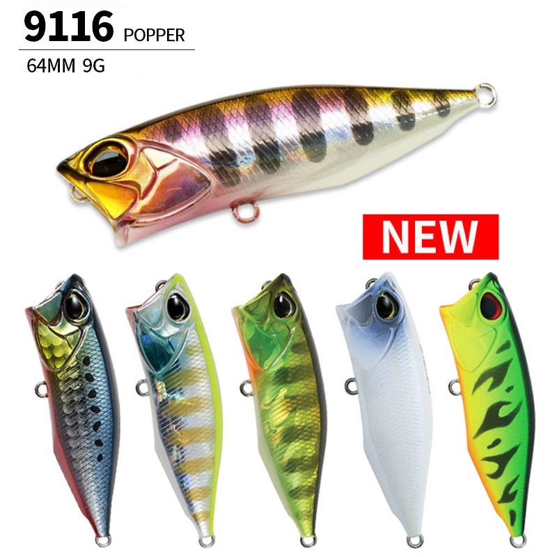 Topwater Popper, High-Performance Lure, 64mm/9g, #HB59116A