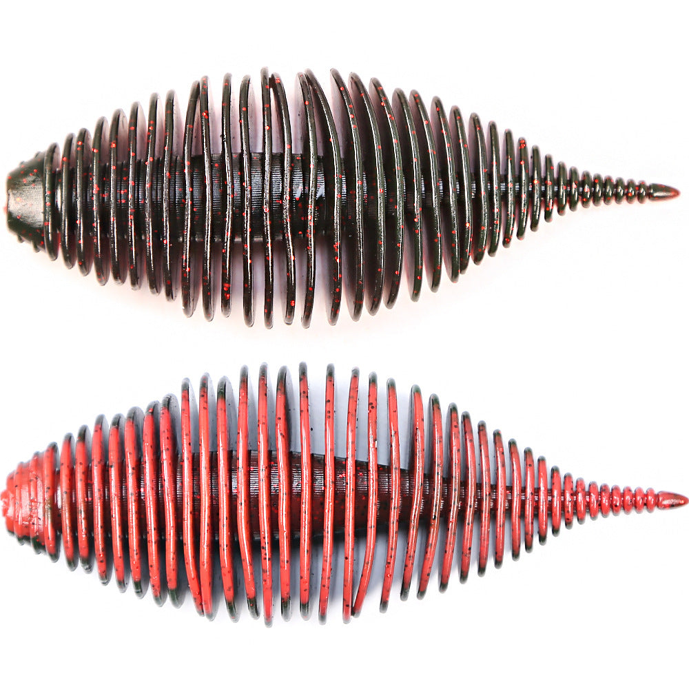 Full-Body Rib Worm Lure, Salted, 4-inch / 3-inch, #SB50218B