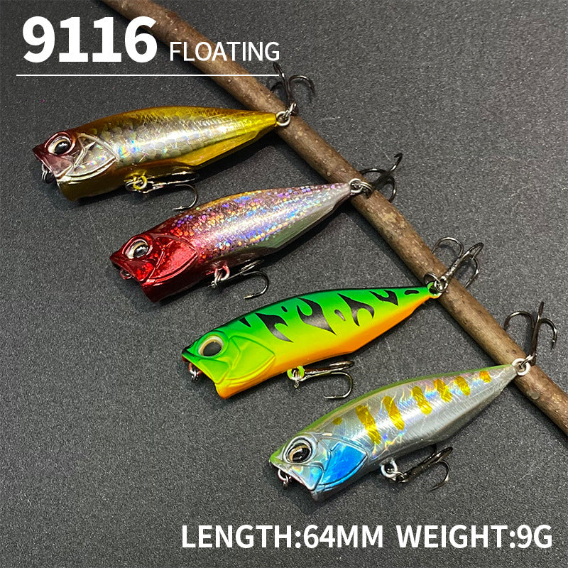 Topwater Popper, High-Performance Lure, 64mm/9g, #HB59116A