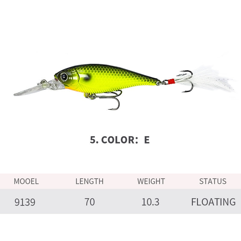 Crankbait, Bait Finesse, Japanese-Style, Long Lip Deep Diving, 1.5-2m, (70mm / 10.3g), #HB59139