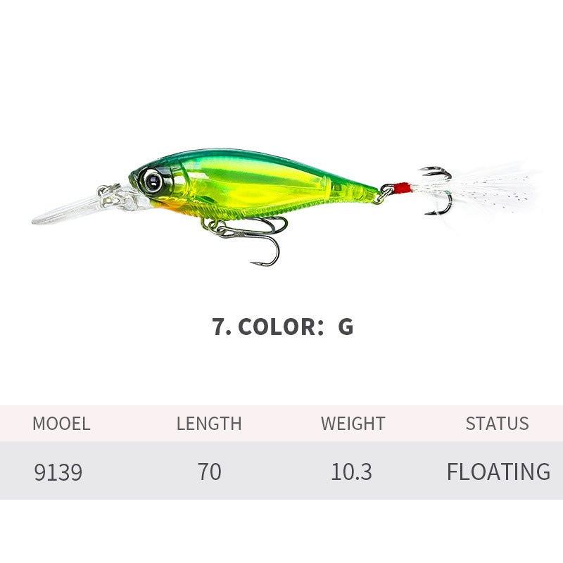 Crankbait, Bait Finesse, Japanese-Style, Long Lip Deep Diving, 1.5-2m, (70mm / 10.3g), #HB59139