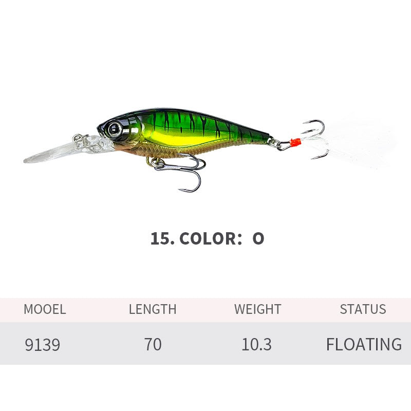 Crankbait, Bait Finesse, Japanese-Style, Long Lip Deep Diving, 1.5-2m, (70mm / 10.3g), #HB59139