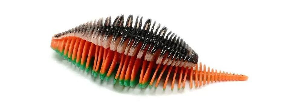 Full-Body Rib Worm Lure, Salted, 4-inch / 3-inch, #SB50218B