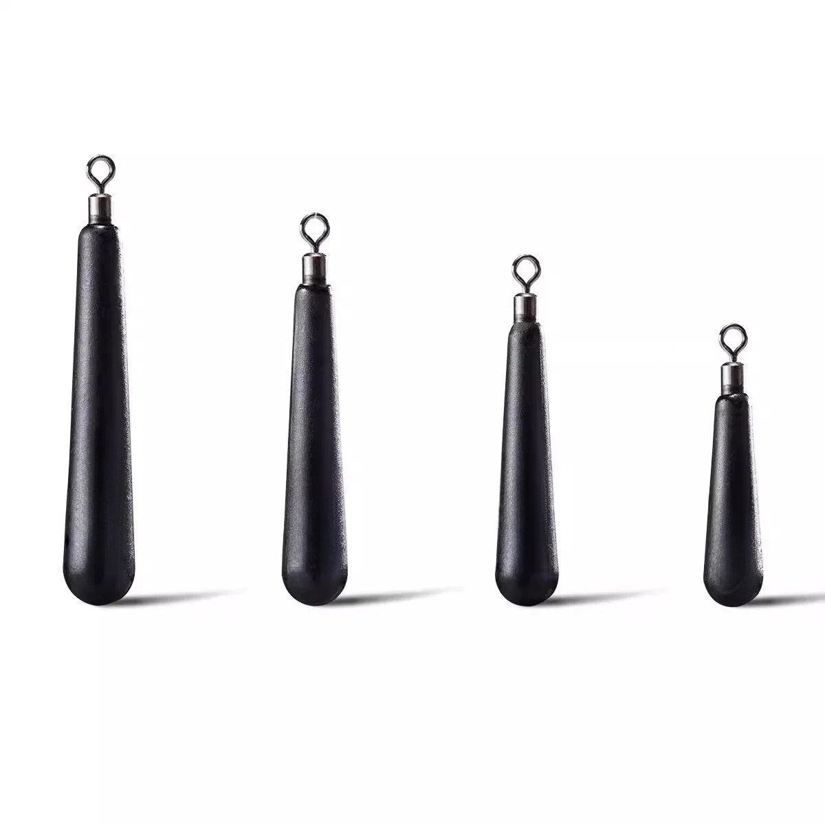 TUNGSTEN SKINNY DROP SHOT WEIGHT (LINE TIE), 1/8 oz~1 oz, Multiple Colors, #TW50225A