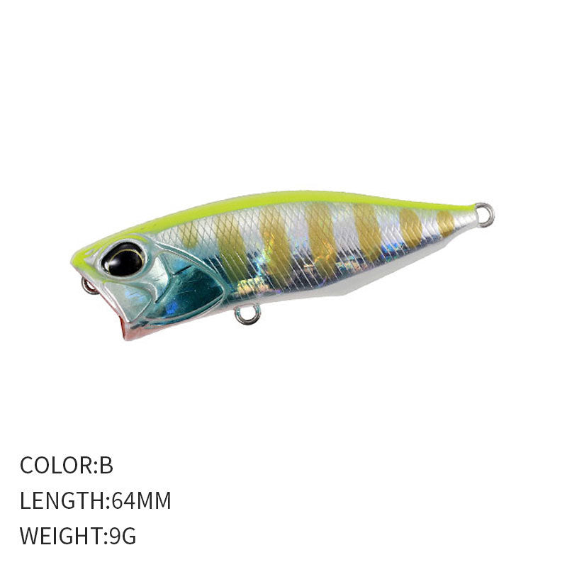 Topwater Popper, High-Performance Lure, 64mm/9g, #HB59116A