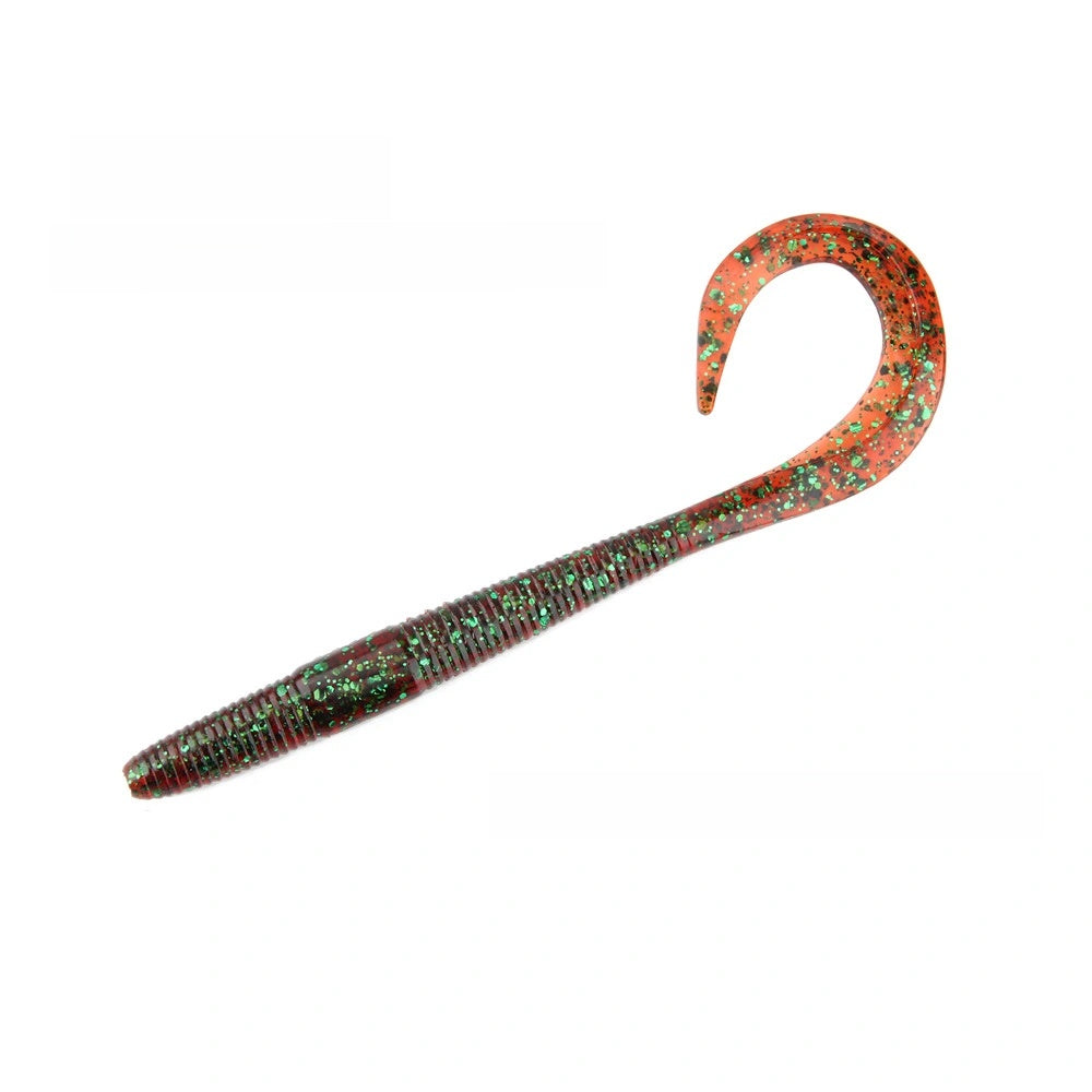 Slim Long-Tailed Worm Soft Bait, 8~10-inch, Multiple-Color, #SB50178B