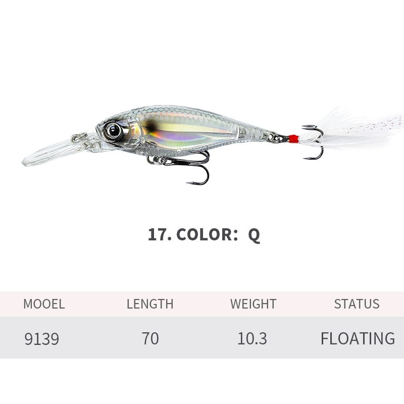 Crankbait, Bait Finesse, Japanese-Style, Long Lip Deep Diving, 1.5-2m, (70mm / 10.3g), #HB59139