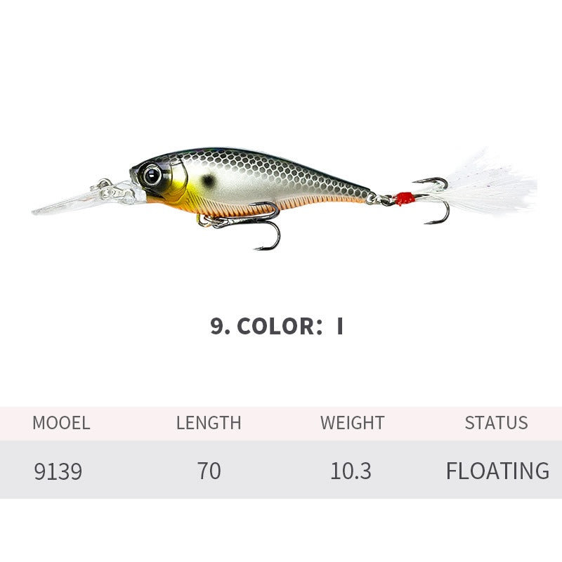 Crankbait, Bait Finesse, Japanese-Style, Long Lip Deep Diving, 1.5-2m, (70mm / 10.3g), #HB59139