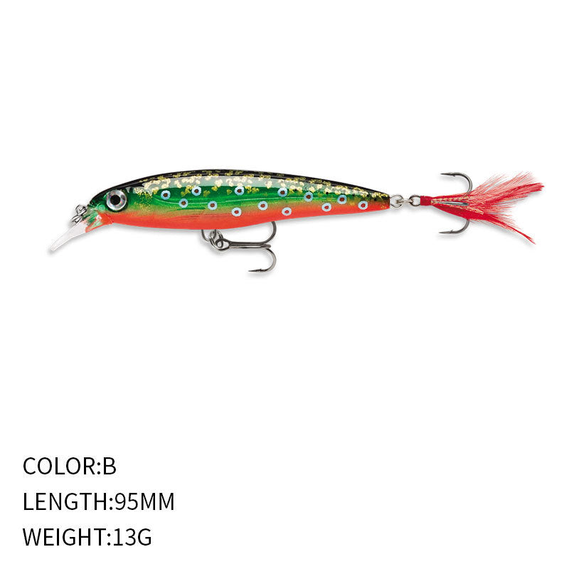 Twitching Minnow Lure JerkBait, Supending (95mm / 13g),#HB59217A