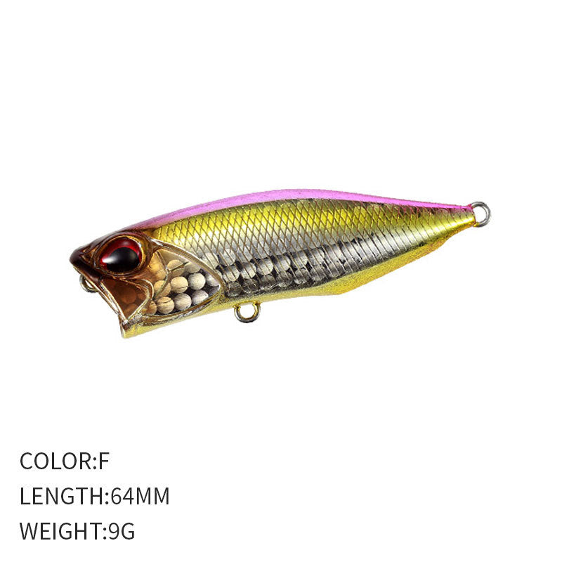 Topwater Popper, High-Performance Lure, 64mm/9g, #HB59116A