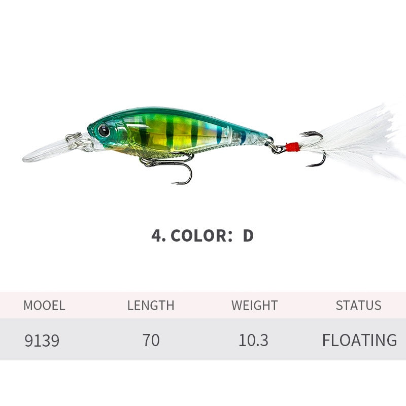 Crankbait, Bait Finesse, Japanese-Style, Long Lip Deep Diving, 1.5-2m, (70mm / 10.3g), #HB59139