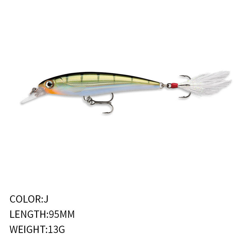 Twitching Minnow Lure JerkBait, Supending (95mm / 13g),#HB59217A