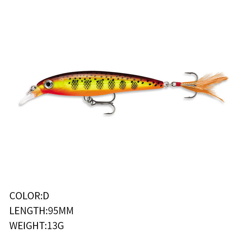 Twitching Minnow Lure JerkBait, Supending (95mm / 13g),#HB59217A