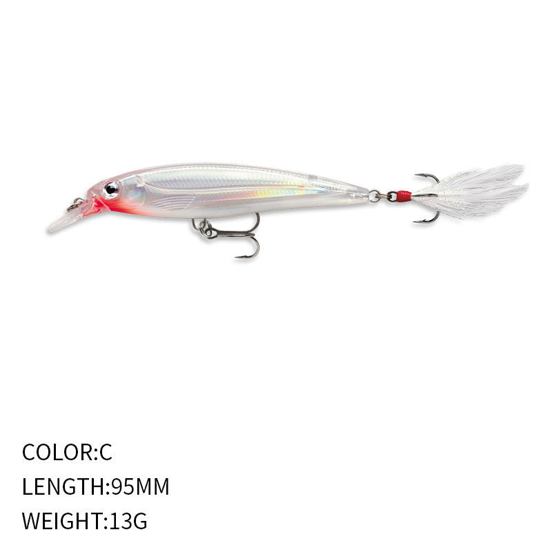 Twitching Minnow Lure JerkBait, Supending (95mm / 13g),#HB59217A