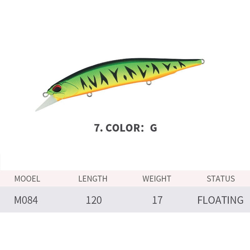 Flat Side JerkBait, Supend, High-Performance, 120mm/18.5g, #HB52084A