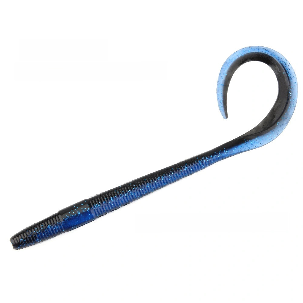 Slim Long-Tailed Worm Soft Bait, 8~10-inch, Multiple-Color, #SB50178B